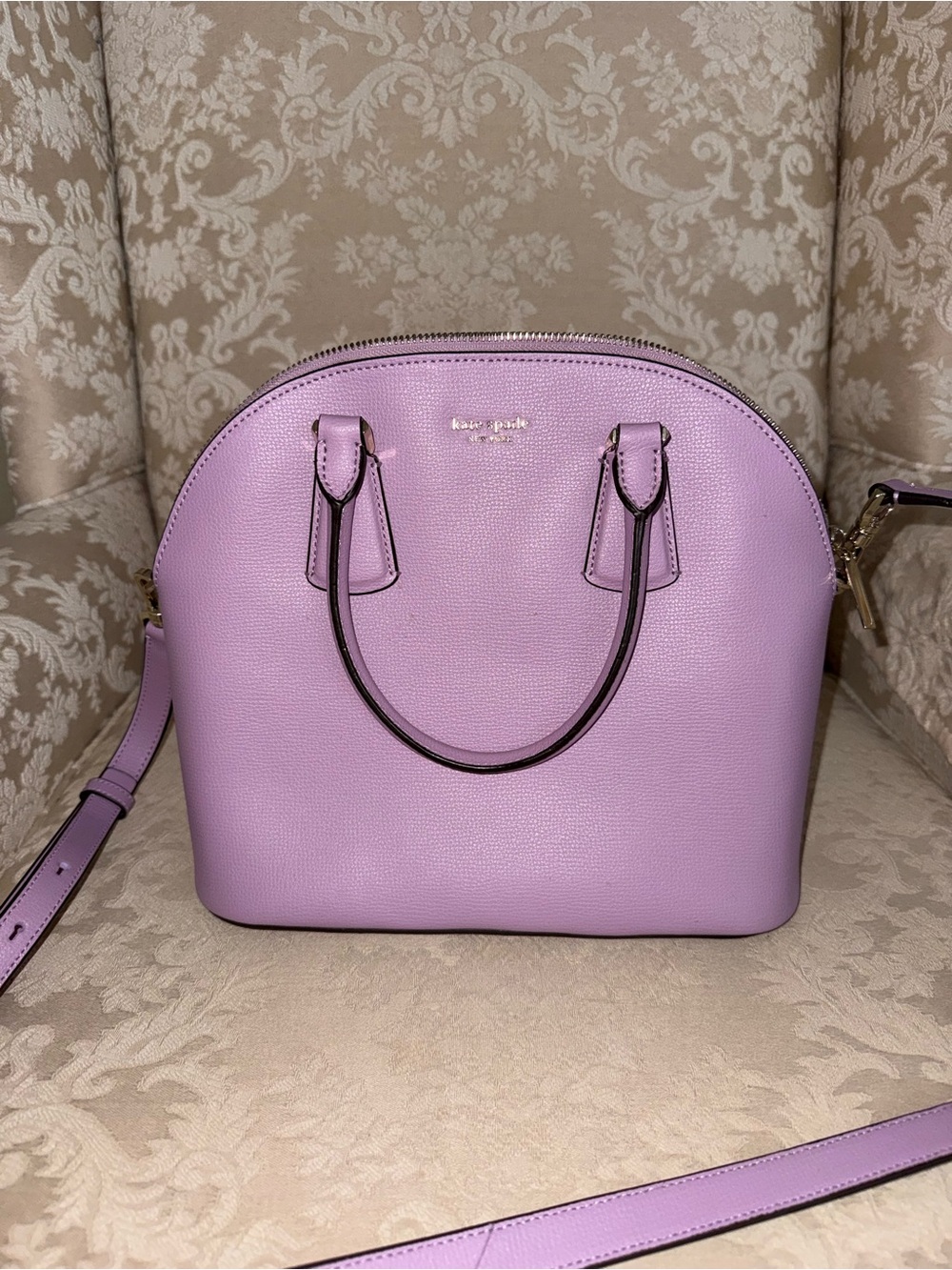 kate spade large Lavender Dome Satchel in Lilac